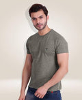 Round Neck Tshirt Brown Men